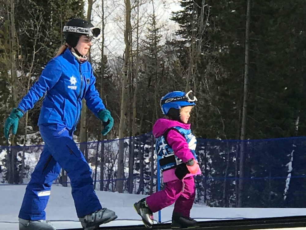 Keystone Colorado skiing toddler family traveling flying ski trip